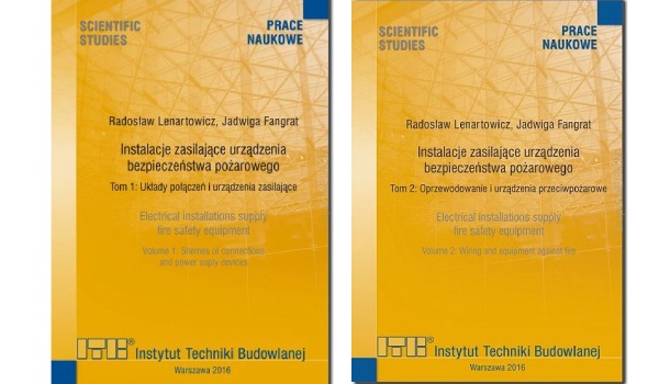 pakiet ksiazek Instalacje zasilające urządzenia bezpieczeństwa pożarowego