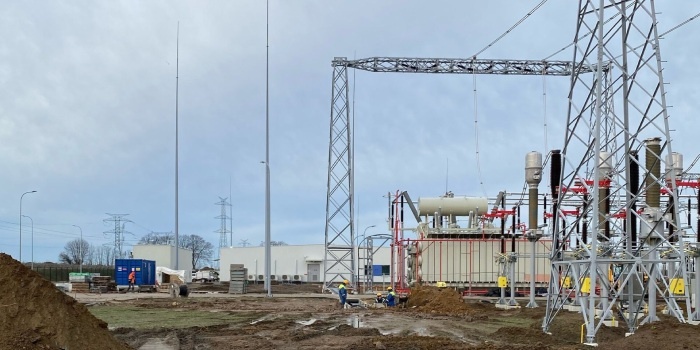 W Lubuskiem trwa budowa stacji Baczyna o napięciu 400 kV. Fot. PSE