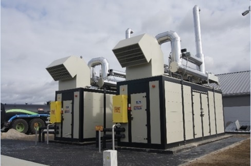 fot. kogeneratory w malej elektrowni biogazowej w michalowie kolonii