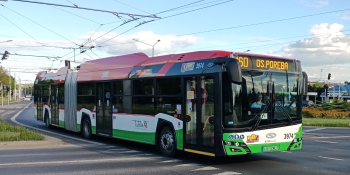 Zeroemisyjny trolejbus na lubelskiej ulicy, fot. facebook.com/komunikacja.lublin
