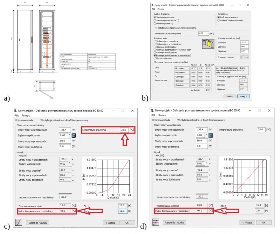 fot3 obliczenia temperatury wewnatrz zestawu abb e design