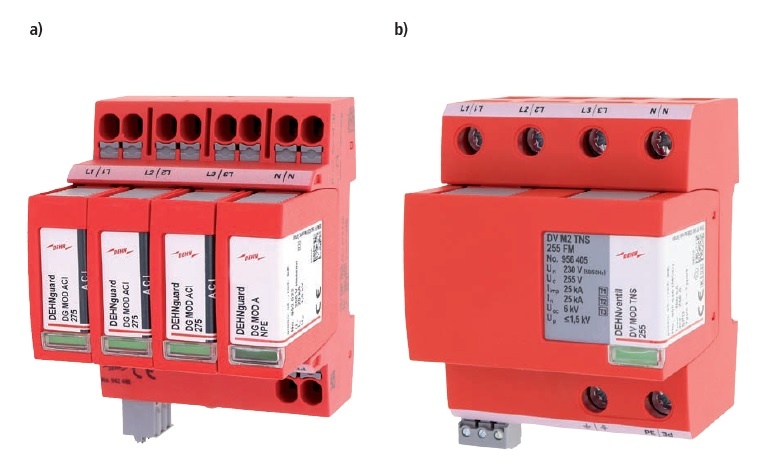 Ograniczniki przepiec stosowane na wejsciu instalacji elektrycznej do wnetrza budynku