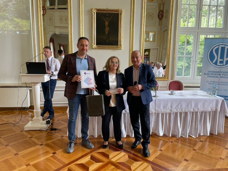 prof dr hab inz halina pawlak kruczek oraz prezes wieslaw jasina