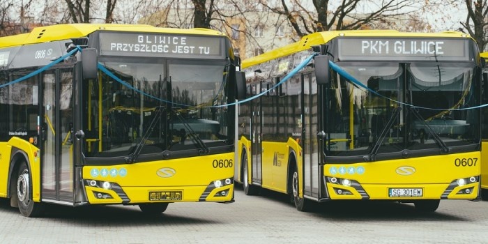 Nowe autobusy elektryczne i hybrydowe na ulicach Gliwic. Fot. PKM Gliwice