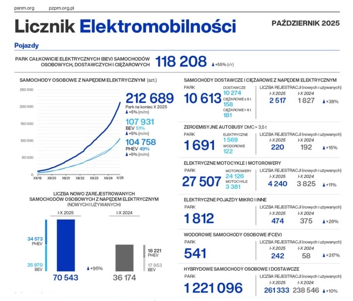 licznik elektromobilnosci - wykresy