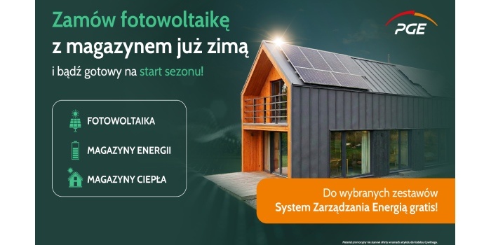 PGE oferuje klientom darmowy system zarządzania energią do wybranych zestaw&oacute;w z PV lub magazynem energii