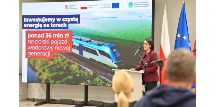 PESA zbuduje pierwszy polski pociąg o napędzie wodorowym. Fot. NFOŚiGW