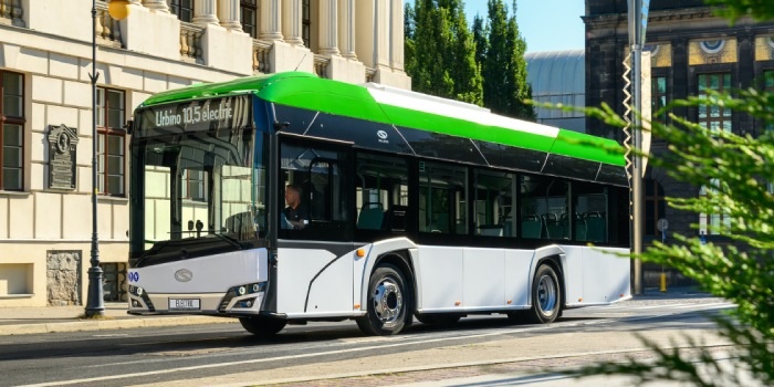 Solaris pokazał sw&oacute;j najnowszy autobus elektryczny na targach Mobility Move 2026. Fot. Solaris Bus