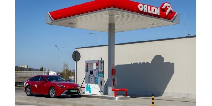 Orlen uruchomił og&oacute;lnodostępną stację wodorową w Płocku. Fot. Orlen