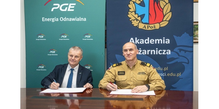 PGE Energia Odnawialna i Akademia Pożarnicza łączą siły na rzecz bezpieczeństwa w energetyce