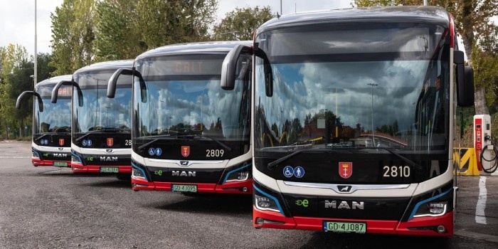 Gdańsk kupi 40 autobus&oacute;w elektrycznych, jeśli dostanie na nie dofinansowanie. Fot. Urząd Miejski w Gdańsku