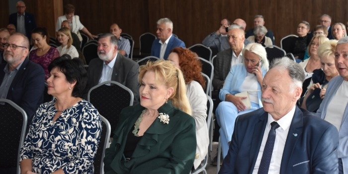 Uczestnicy jubileuszowego spotkania podczas prelekcji Prezesa ZG SPE Marka Tomaszewskiego