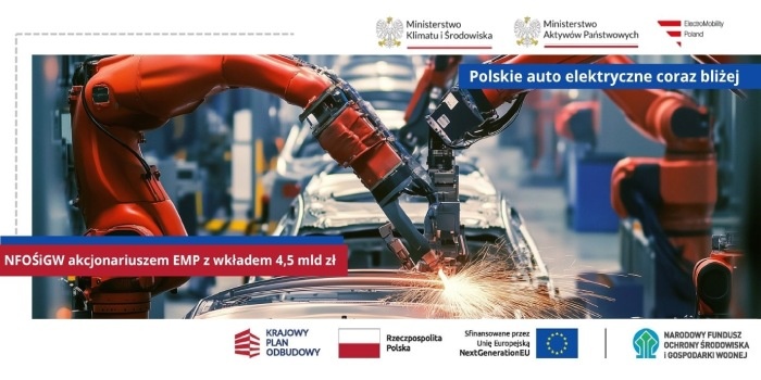 Prawie 4,5 mld zł z KPO na budowę fabryki aut elektrycznych w Jaworznie