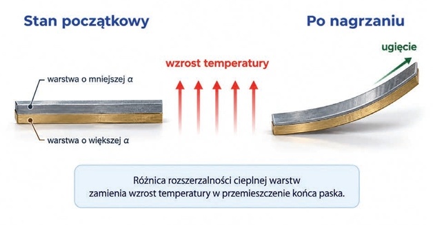 zasada dzialania termobimetalu